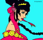 Dibujo Princesa china pintado por fdgdhrdsdg