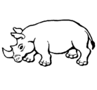 Dibujo Rinoceronte pintado por zoraya