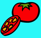 Dibujo Tomate pintado por QUERALT6