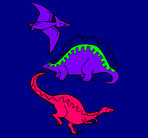 Tres clases de dinosaurios