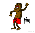 Dibujo Mono  pintado por lucasvazzano