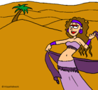 Dibujo Sahara pintado por claudiaRF