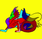 Dibujo Dragón de mar pintado por Julian