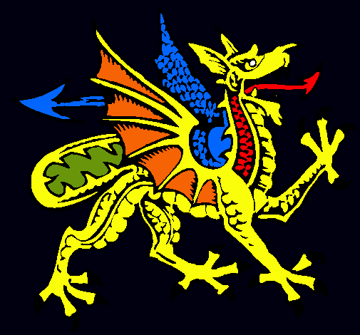 Dragón agresivo