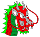 Dibujo Cabeza de dragón pintado por sanpreet