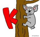 Dibujo Koala pintado por esther