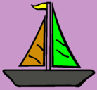 Dibujo Barco velero pintado por cedwin
