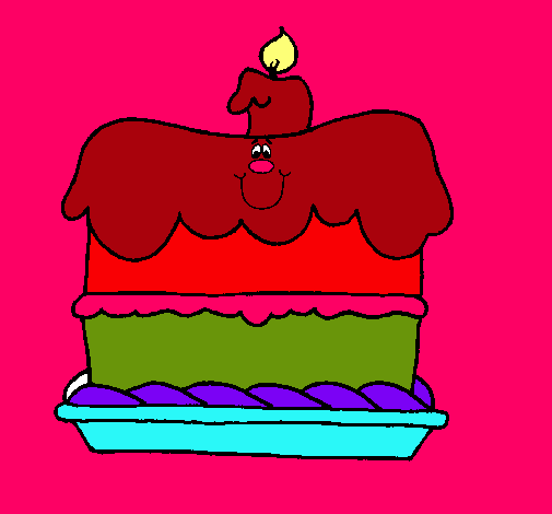 Pastel de cumpleaños