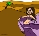 Dibujo Sahara pintado por MARIANA