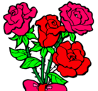 Dibujo Ramo de rosas pintado por ARIANA