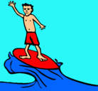 Dibujo Surfista pintado por marioxxl