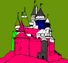 Dibujo Castillo medieval pintado por oiig