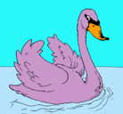 Dibujo Cisne en el agua pintado por paulinasepulverac