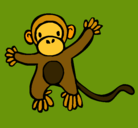 Dibujo Mono pintado por pepito
