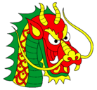 Dibujo Cabeza de dragón pintado por isabel