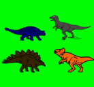 Dibujo Dinosaurios de tierra pintado por dinitos