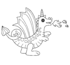 Dibujo Dragón alegre II pintado por zoraya