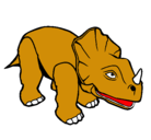 Dibujo Triceratops II pintado por josue