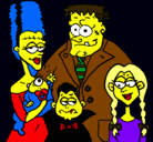 Dibujo Familia de monstruos pintado por lOssImPsOn