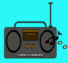 Dibujo Radio cassette 2 pintado por ANNYS