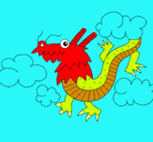 Dibujo Dragón chino pintado por marcosvidaltrento