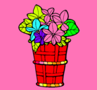 Dibujo Cesta de flores 3 pintado por camila