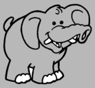 Dibujo Elefante pintado por paco