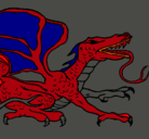Dibujo Dragón réptil pintado por josemanuel