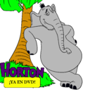 Dibujo Horton pintado por fernanda