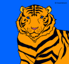 Dibujo Tigre pintado por DAIVER