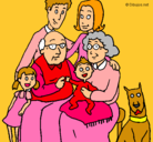 Dibujo Familia pintado por laura