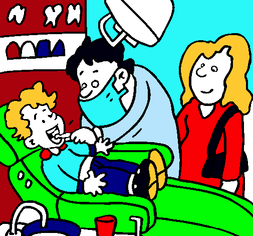 Niño en el dentista