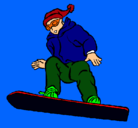 Dibujo Snowboard pintado por christian.p