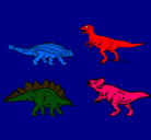 Dibujo Dinosaurios de tierra pintado por gus