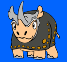 Dibujo Rinoceronte pintado por BAUTI