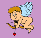 Dibujo Cupido pintado por gloria