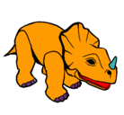 Dibujo Triceratops II pintado por lisa