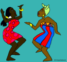 Dibujo Mujeres bailando pintado por lucia234