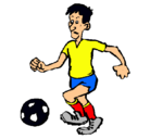 Dibujo Jugador de fútbol pintado por juandavid