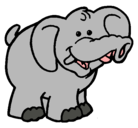 Dibujo Elefante pintado por dindin