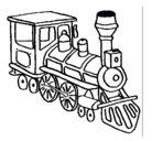 Dibujo Tren pintado por gavryy