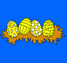 Dibujo Huevos de pascua III pintado por erian