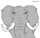 Dibujo Elefante africano pintado por dan