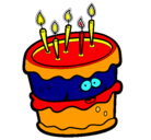 Dibujo Pastel de cumpleaños 2 pintado por janfranco