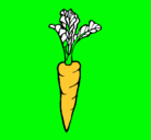 Dibujo zanahoria pintado por felix