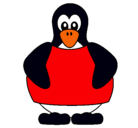 Dibujo Pingüino pintado por beto