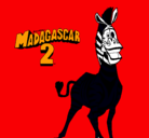 Dibujo Madagascar 2 Marty pintado por cristian