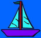 Dibujo Barco velero pintado por douglas
