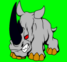 Dibujo Rinoceronte II pintado por josemanuel