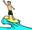 Dibujo Surfista pintado por jipson
